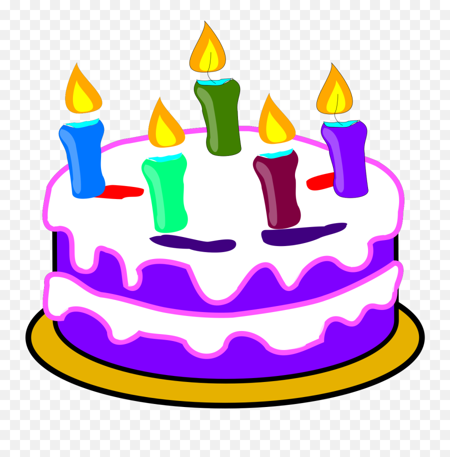 Birthday Cake Svg Vector Birthday Cake - Birthday Cake Clip Art Emoji,Birthday Cake Clipart
