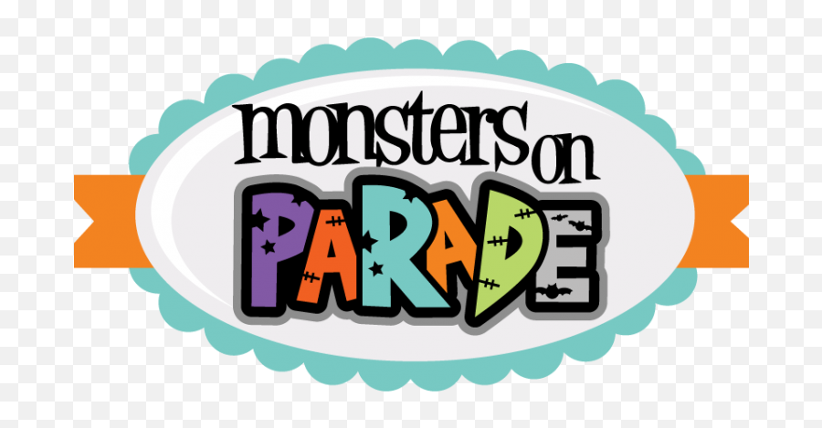 Quilt Art Design Day 2 - Monsters On Parade Monchys Emoji,Halloween Parade Clipart
