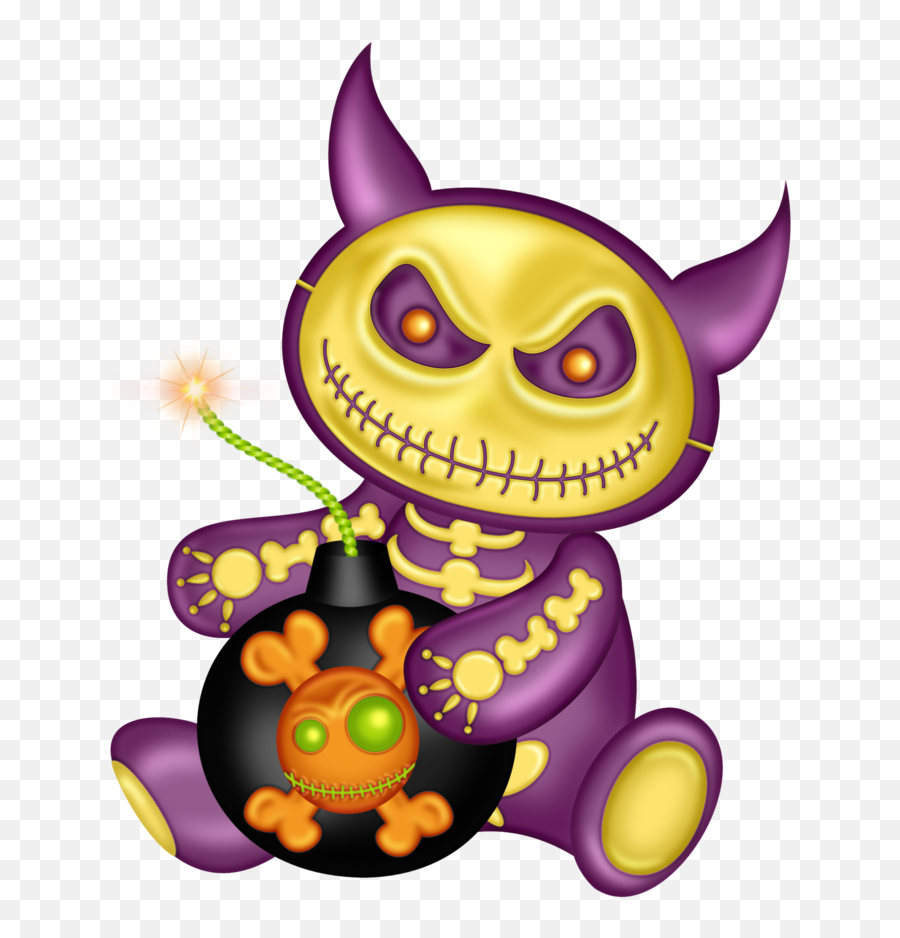Halloween Clip Art Creepy - Scary Creatures Clipart Halloween Scary Monster Clipart Emoji,Vintage Halloween Clipart