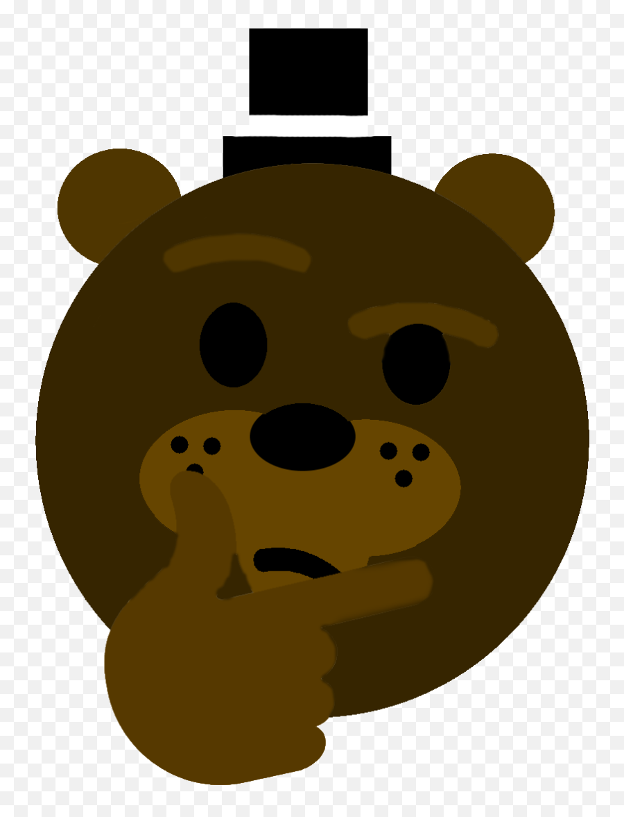 Freddy Thinking Emoji - Dot,Thinking Emoji Png
