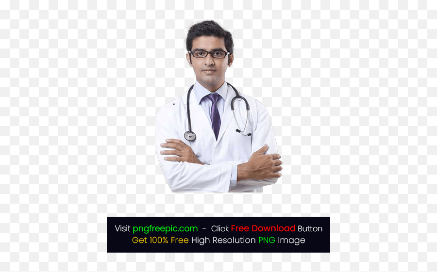 White Coat Doctor Stethoscope Png - Doctor Png Pngfreepic Emoji,Stethoscope Transparent Background