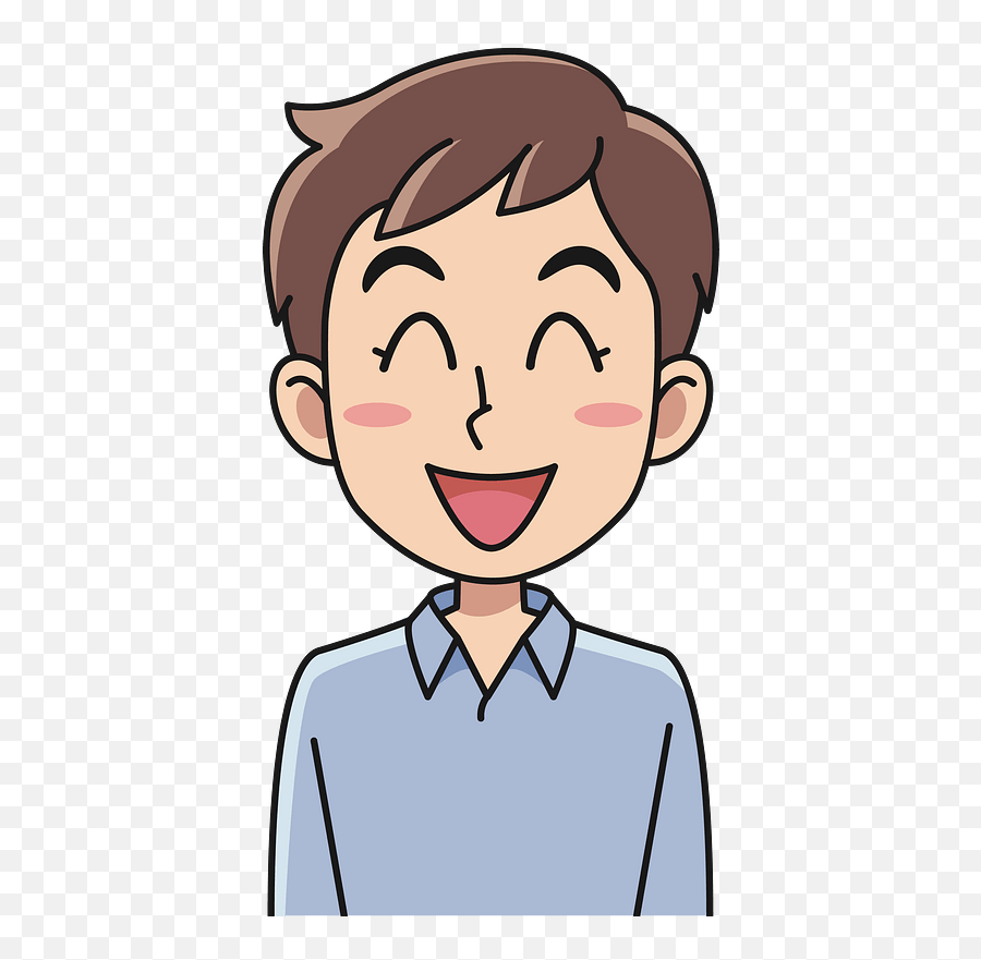 Laughing Woung Man Clipart - Strong Person Clipart Png Emoji,People Clipart Png
