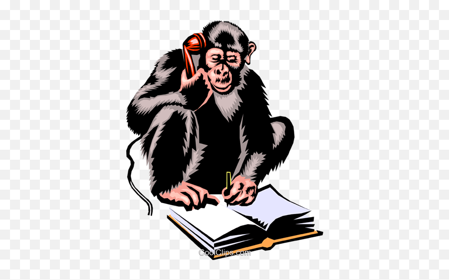 Monkey Royalty Free Vector Clip Art Illustration - Anim1381 Emoji,Free Monkey Clipart