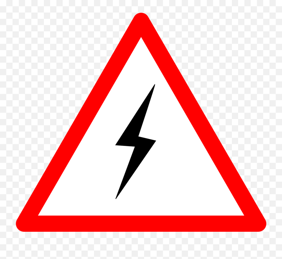 High Voltage Danger Electricity Png - Danger Electricity Sign Red Emoji,Electricity Png