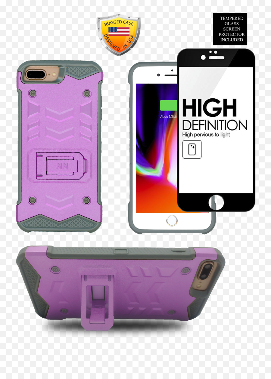 Iphone 8 Plus 7 Plus Mm Opal Kickstand Case Purpletempered Emoji,Iphone 8 Plus Png