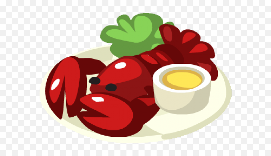 Lobster Clipart Lobster Dish - Lobster Dish Clipart Emoji,Lobster Clipart