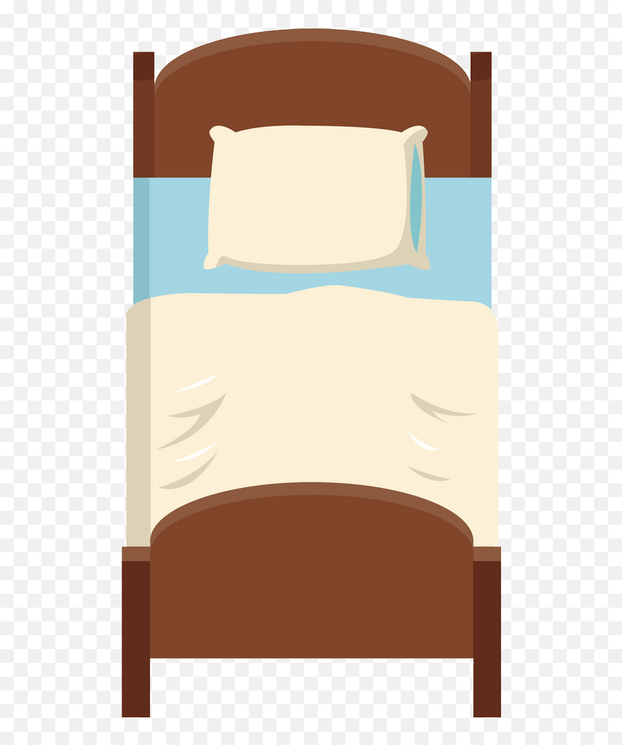 Single Bed Clipart Transparent - Twin Size Emoji,Bed Clipart