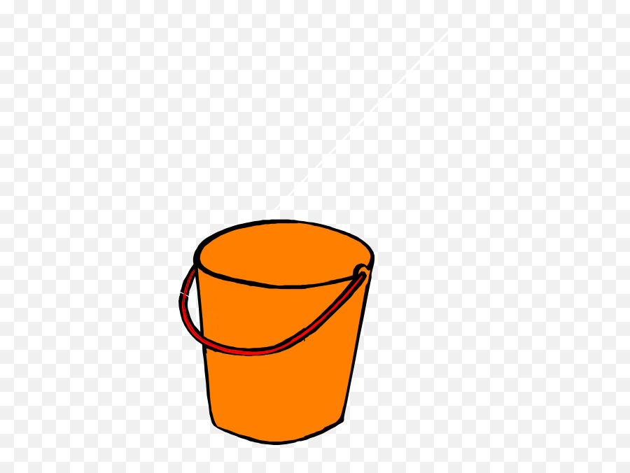 Orange Bucket Clip Art At Clker - Orange Bucket Clipart Emoji,Bucket Clipart