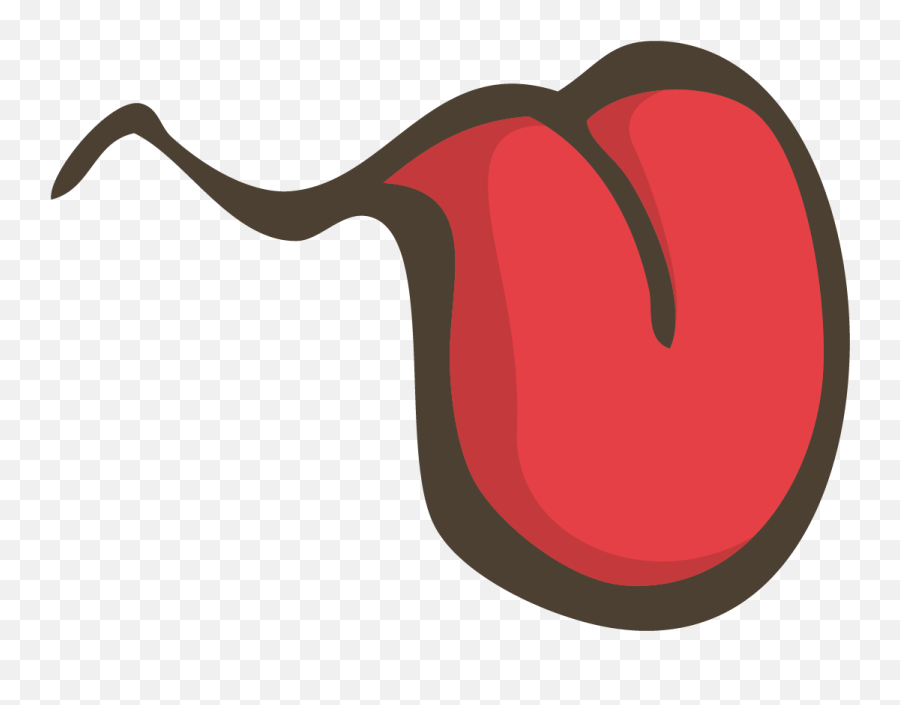 Red Human Tongue On A White Background - Fresh Emoji,Tongue Clipart