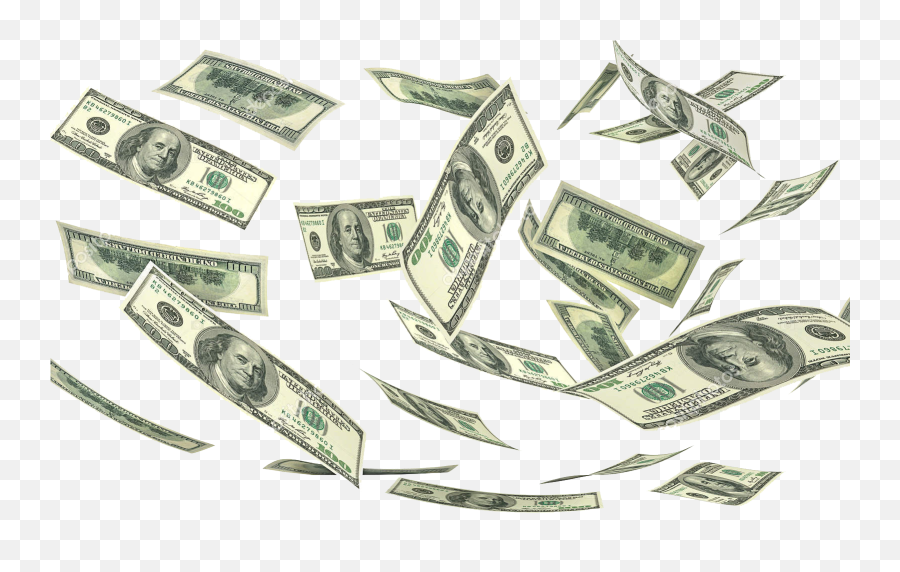 Transparent Money Falling Png - 3d Money Background Emoji,Money Transparent Background