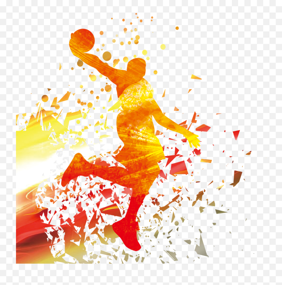 Player Nba Basketball Silhouette Download Hq Png - Silhouette Basketball Png Emoji,Basketball Player Clipart