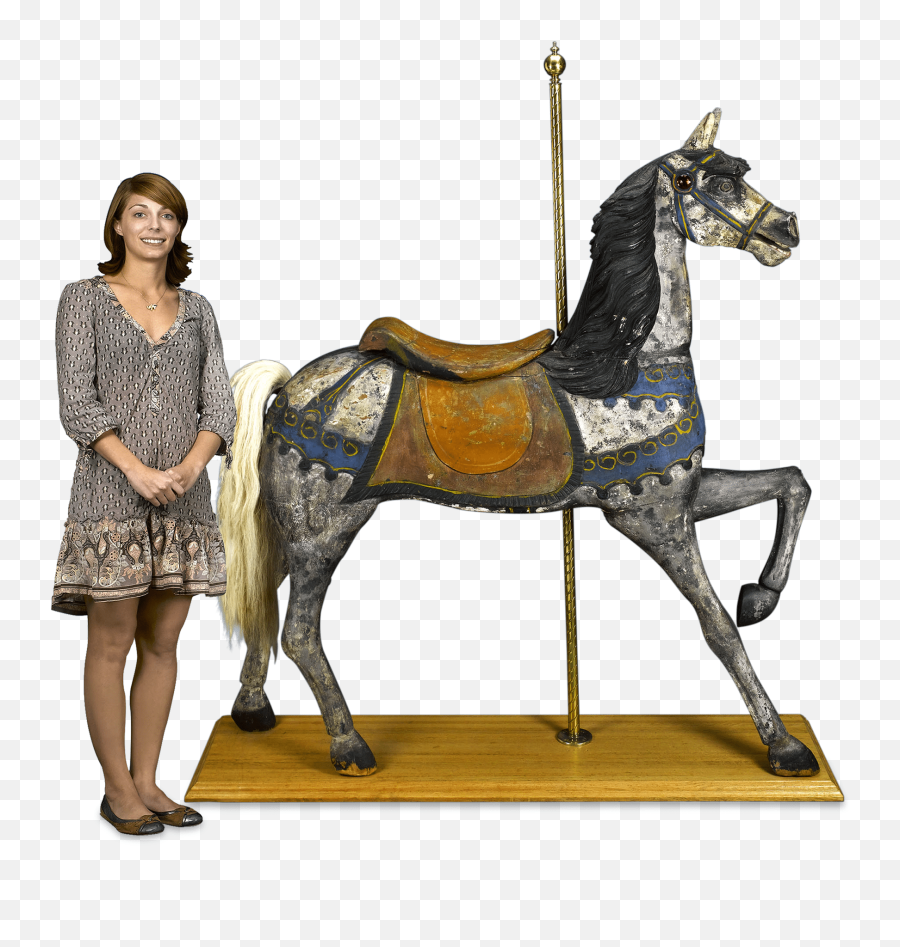 Antique Carousel Horse Americana C - Carousel Horse Emoji,Horse Transparent