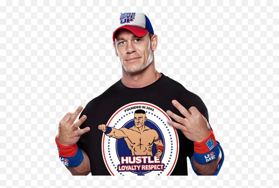 John Cena Png Image - Hustle Loyalty Respect Shirt Emoji,John Cena Png