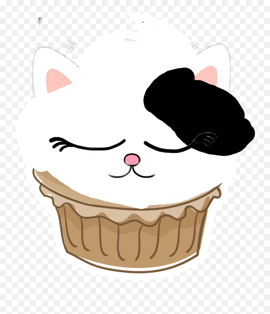 Cupcake The Cat Logo Stickers Products - Baking Cup Emoji,Cat Logo