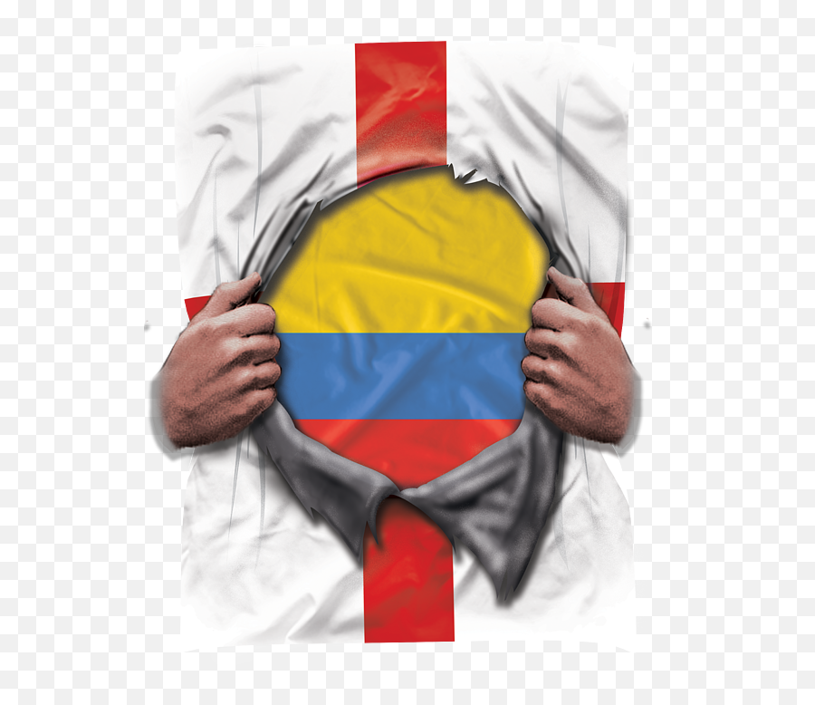 Colombia Flag English Flag Ripped Fleece Blanket - Bangladesh Flag Art Emoji,Colombia Flag Png