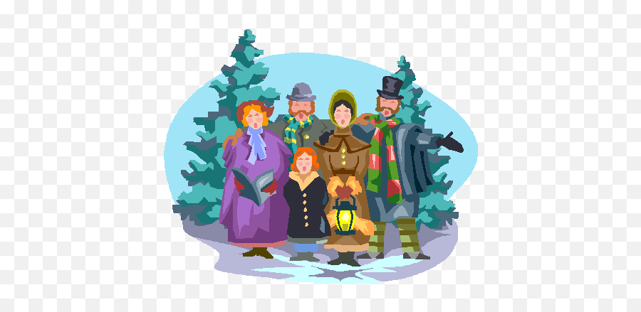 Christ Church Ucc - Annual Christmas Caroling To Our Members Fictional Character Emoji,Christmas Carolers Clipart