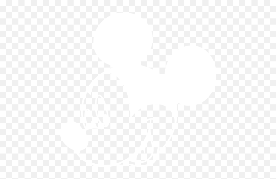 White Mickey Mouse Icon - Free White Mickey Mouse Icons Mickey Mouse White Transparent Emoji,Mickey Mouse Logo