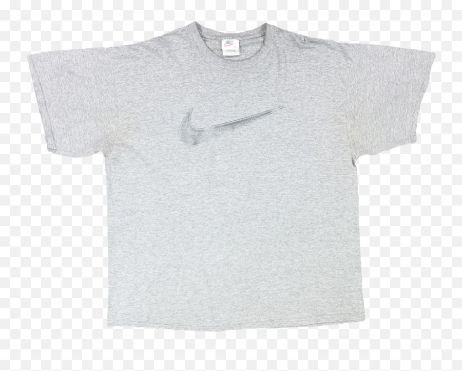 Vintage Nike Swoosh Logo Tee Grey - Nike Emoji,Nike Swoosh Logo