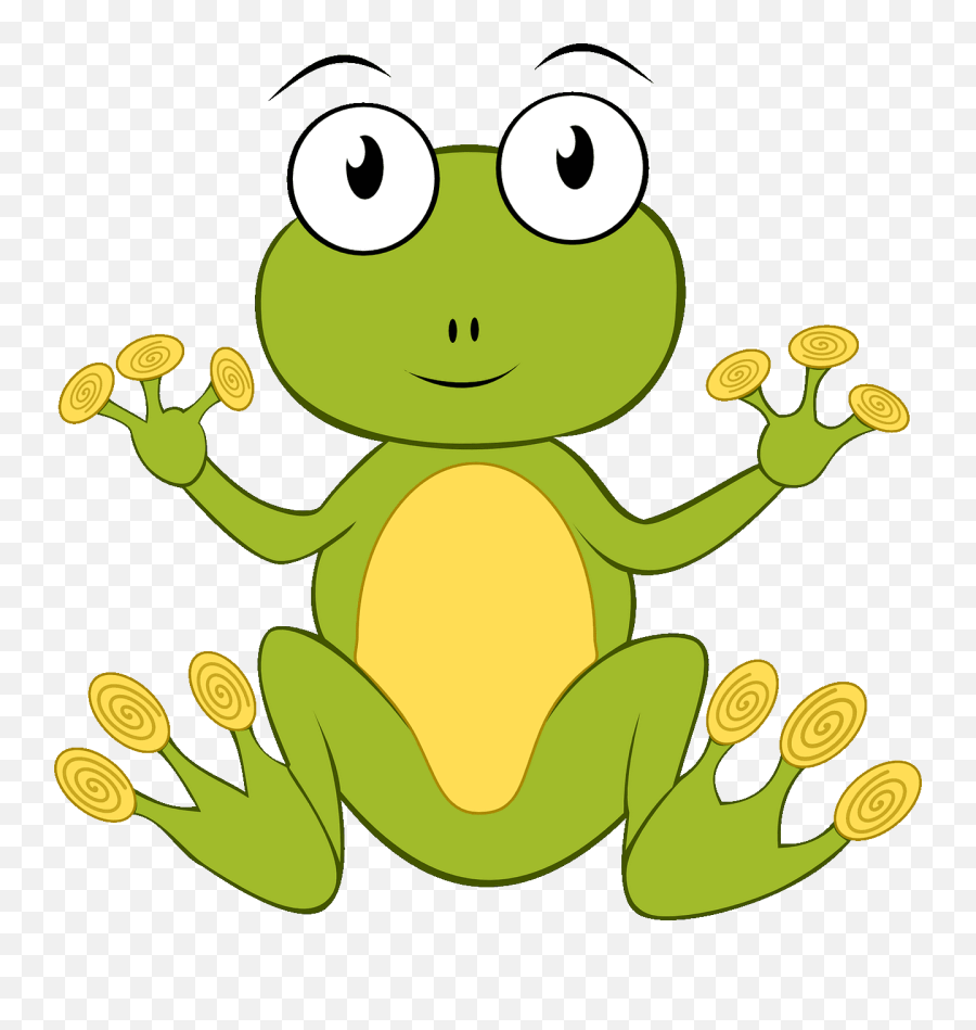 Cute Frog Clipart - Frog Clipart Public Domain Emoji,Frog Clipart
