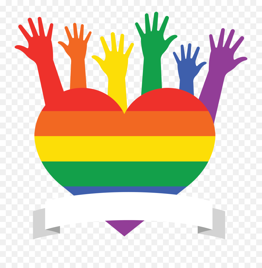 Lgbt Heart - Illustration Clipart Full Size Clipart Emoji,Small Heart Clipart