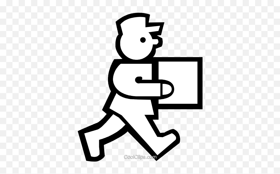 Delivery Man Royalty Free Vector Clip Art Illustration Emoji,Delivery Clipart