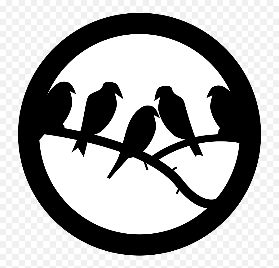 Free Clipart Bird Badge Jimmyboy99 Emoji,Badge Clipart Black And White