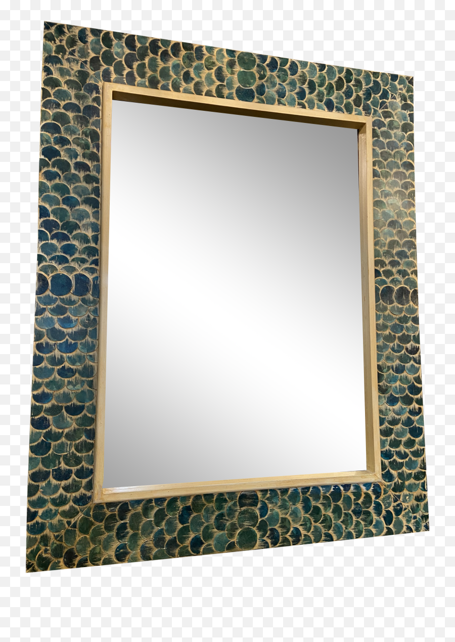Uttermost Fish Scale Framed Mirror Emoji,Fish Scales Png