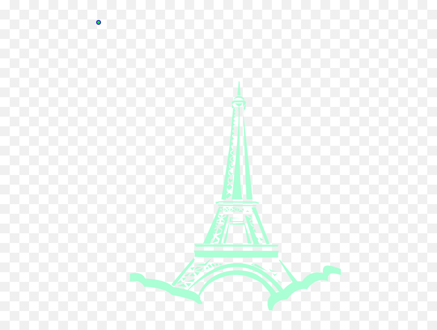 Mint Eiffel Tower Clip Art At Clkercom - Vector Clip Art Paris Eiffel Tower With Mint Green Color Emoji,Eiffel Tower Png