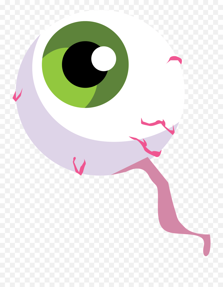 Eyeball With Green Iris Clipart - Cartoon Transparent Background Eyeball Emoji,Eyeball Clipart