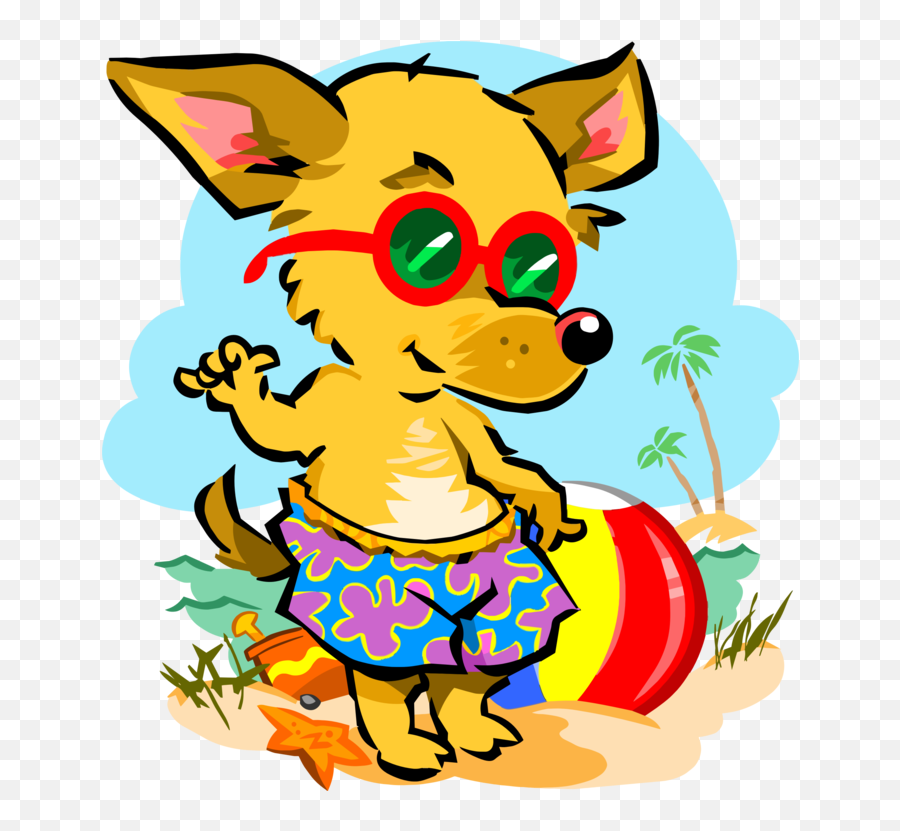 Flower Art Food Png Clipart - Fox At The Beach Cartoon Emoji,Vacation Clipart