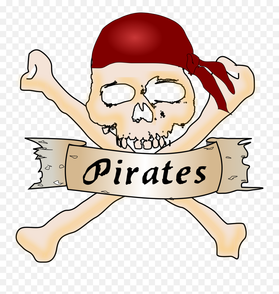 Pirate Skull Clipart Transparent Png - Pirate Clip Art Emoji,Skull Clipart