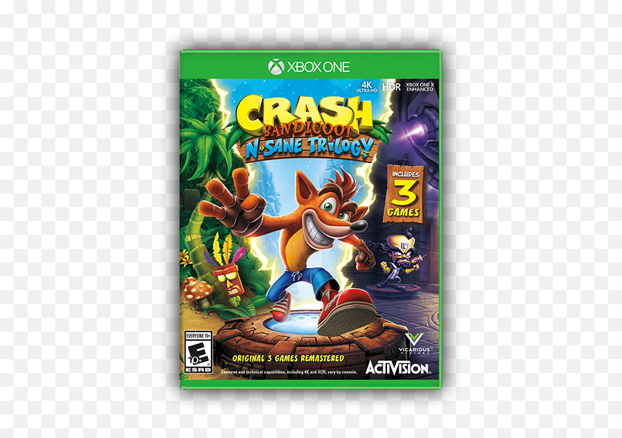 Crash Bandicoot N Sane Trilogy Comes To Switch Xbox One Pc - Crash Bandicoot Xbox One Emoji,Crash Bandicoot Png