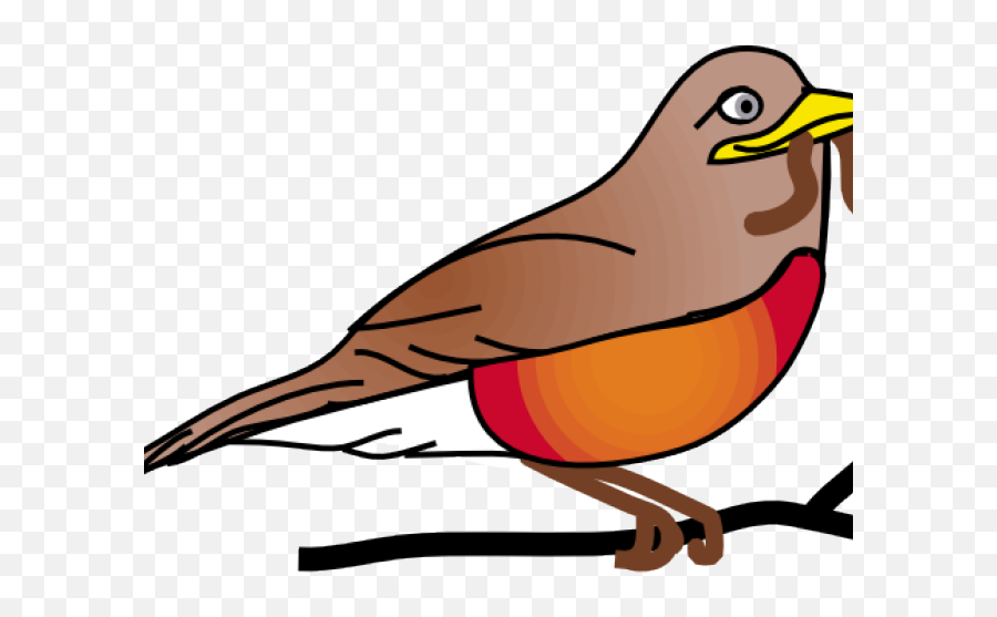 Robin Clip Art Transparent Cartoon - Jingfm Birds With Worm Clipart Emoji,North Pole Clipart