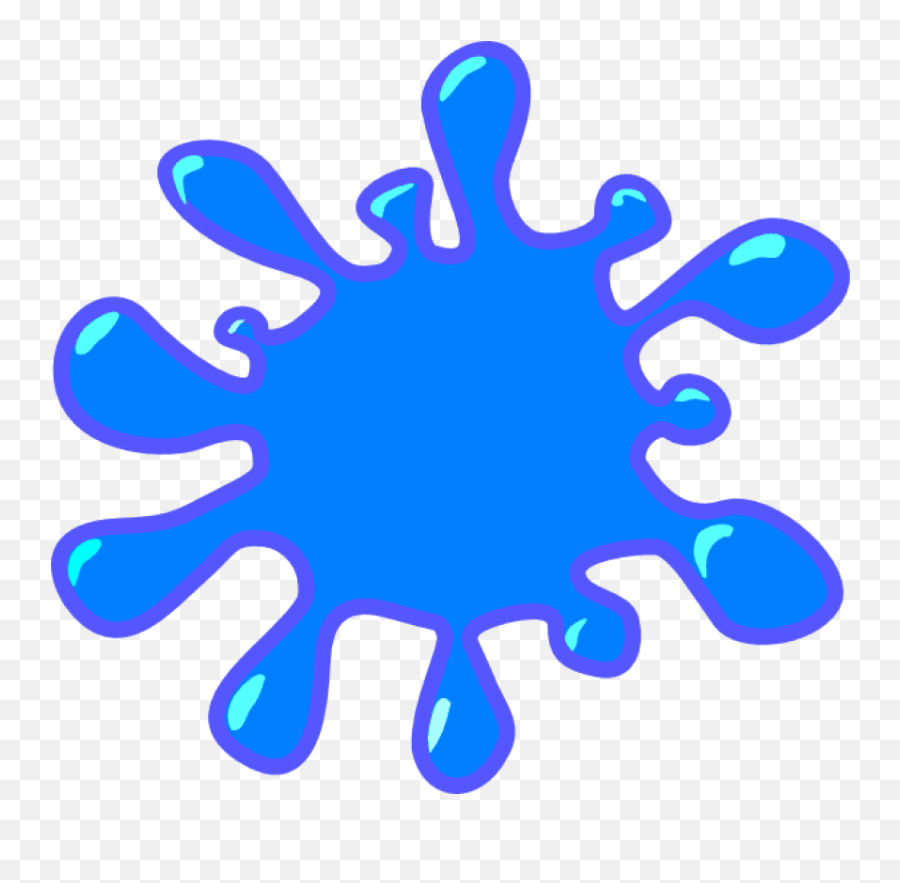 Colors Paint Splash Clip Art Png Image - Blue Clipart Emoji,Colors Clipart