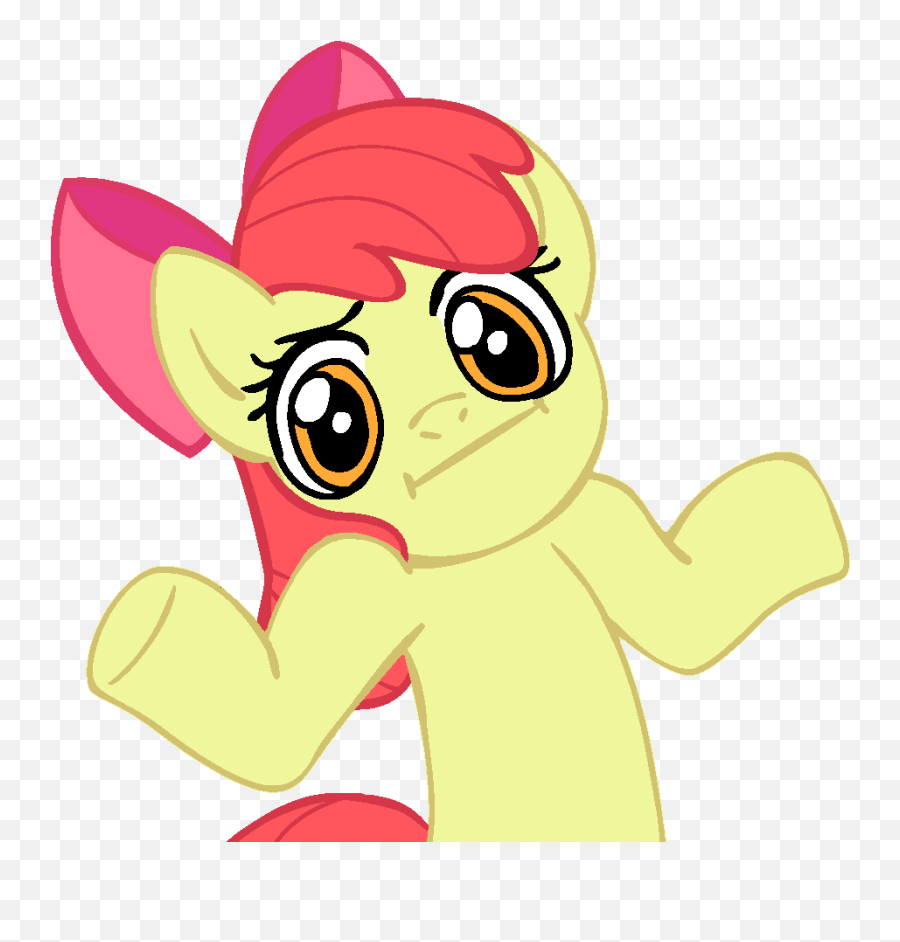Shrug Png - Sadly My Little Pony Png Meme 841569 Vippng Pony Shrug Emoji,My Little Pony Png