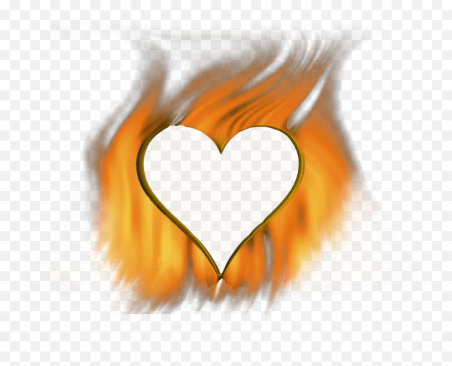 Fire Heart Vector Transparent Png - Coracao Fogo Png Emoji,Fire Vector Png