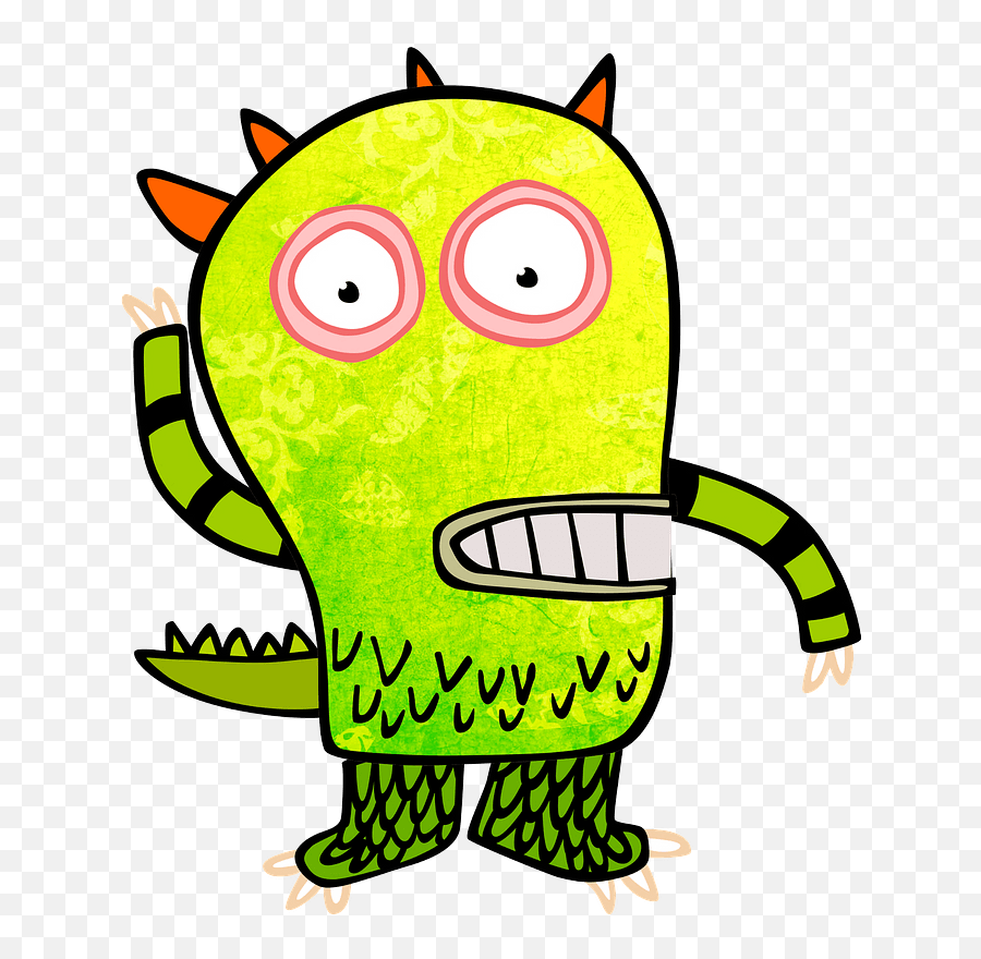 Cute Monster Clipart - Dot Emoji,Monster Clipart