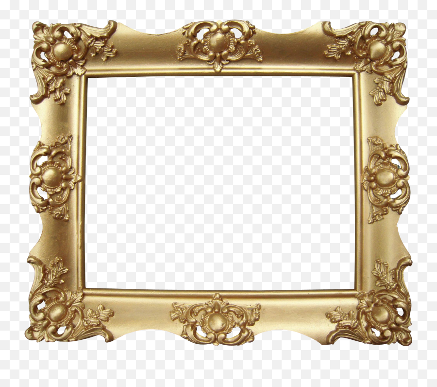 Gold Ornate Frame - Victorian Frames Emoji,Ornate Frame Png