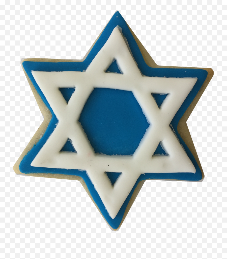 Star Of David Cookies - Star Of David Ornament Emoji,Jewish Star Png