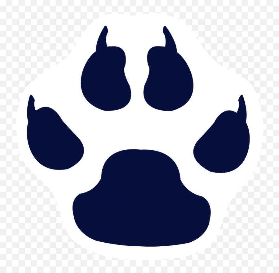 Download Hd Download Paw Print Clip Art Clipart Tiger Dog - Paw Print Emoji,Tiger Paw Clipart