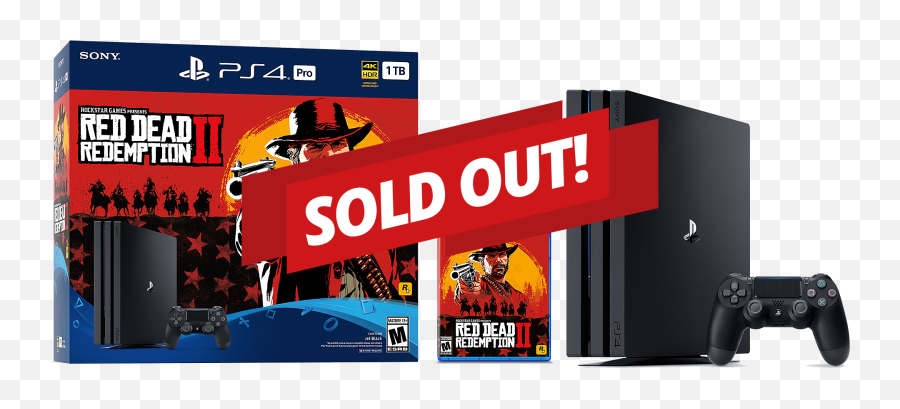 Home Sold Out Red Dead Redemption - Playstation 4 Pro Ps4 Pro Bundle Red Dead Redemption 2 Emoji,Red Dead Redemption 2 Png