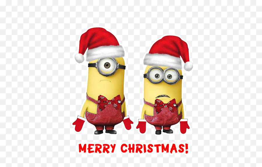 Minion Christmas Png U0026 Free Minion Christmaspng Transparent - 2 Minions Emoji,Minion Transparent Background