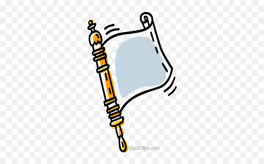 Torah Scroll Royalty Free Vector Clip Art Illustration - Clip Art Emoji,Torah Clipart