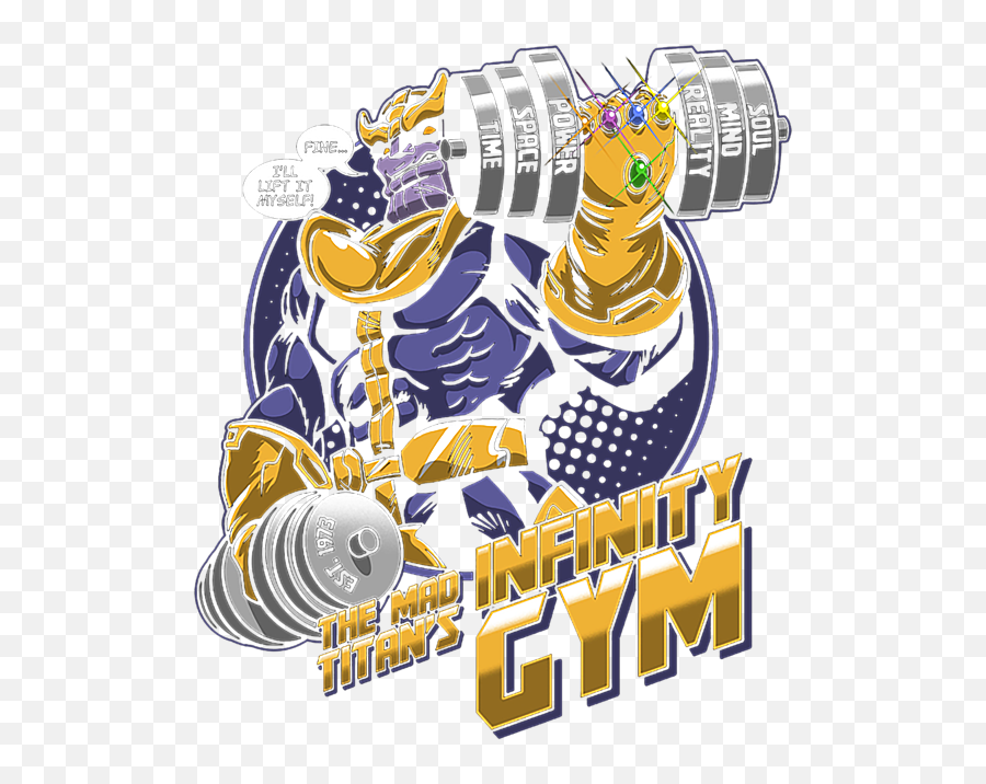 Thanos Comics Gym Workout Carry - All Pouch Emoji,Thanos Transparent Background