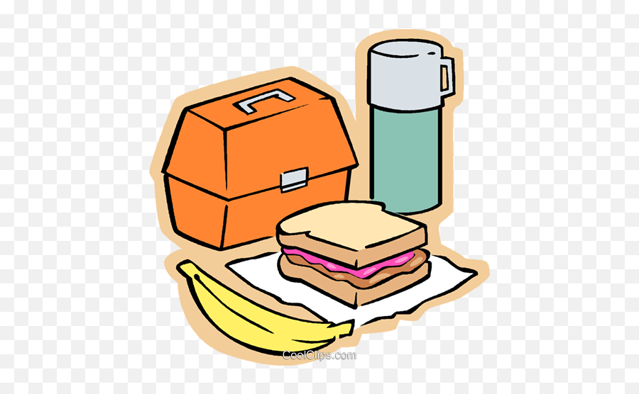 Childs School Meal Royalty Free Vector Emoji,School Lunches Clipart