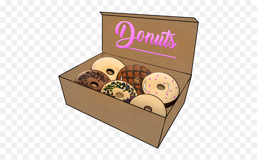 1 Free Donuts In Box U0026 Donuts Images Emoji,Donuts Transparent