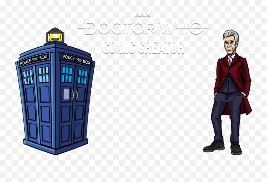 Doctor Who Comic Creator Emoji,Tardis Transparent Background
