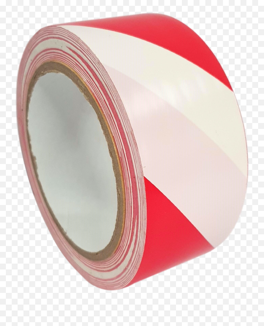 1 Roll - Red U0026 White Hazard Warning Tape 50mm X 33m Emoji,Red Transparent Tape