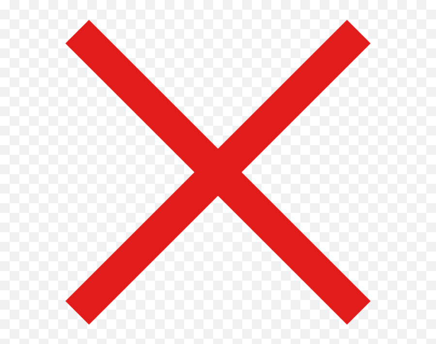 Red X Transparent Emoji,X Marks The Spot Clipart