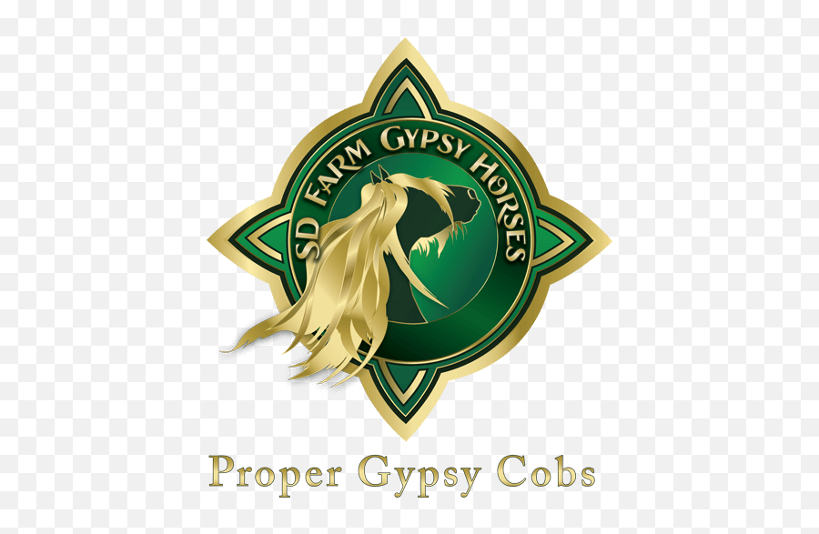 Download Hd Sd Farm Gypsy Horses Logo - Horse Transparent Emoji,Yellow Horse Logo